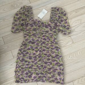 New with tags Zara Ruched Dress Size Medium